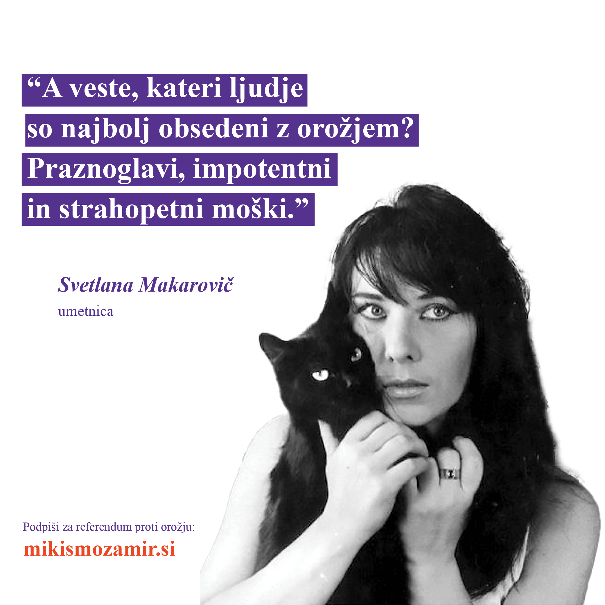 Izjava podpore - Svetlana Makarovič